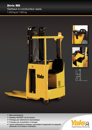 Палетните товарачи (седнал водач) Yale MS 12 S