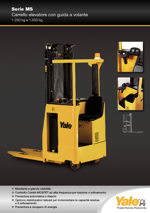 Палетните товарачи (седнал водач) Yale MS 12 S