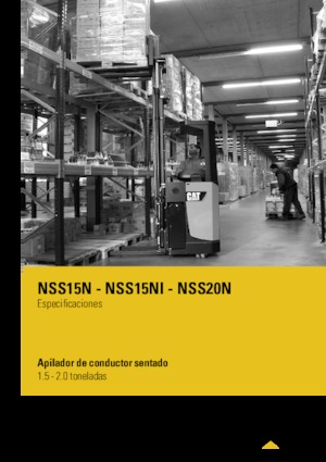 Палетните товарачи (седнал водач) Caterpillar NSS20N