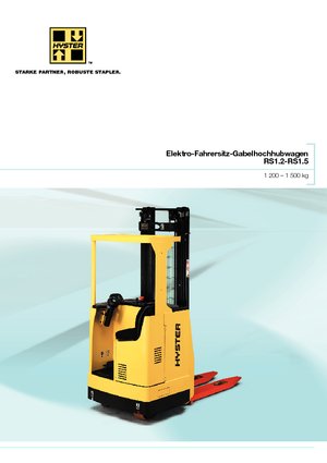 Палетните товарачи (седнал водач) Hyster RS 1.2