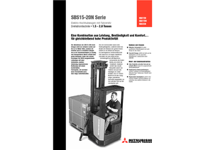 Палетните товарачи (седнал водач) Mitsubishi SBS15N