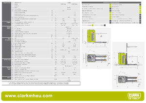 Палетни колички с платформа за управление като мотоциклет (седнал върху нея водач) Clark CSPT 20 ac