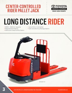 Колички за палети (седнал водач) Toyota 8HBC30