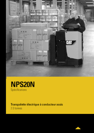 Колички за палети (седнал водач) Caterpillar NPS20N