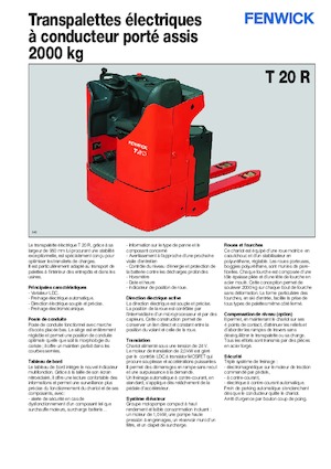 Колички за палети (седнал водач) Linde T20R