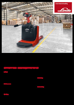 Пешеходна палетна количка Linde T20P