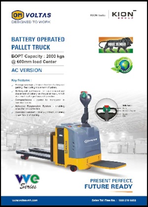 Палетни колички с платформа за управление като мотоциклет (седнал върху нея водач) OM VVE BOPT 2T