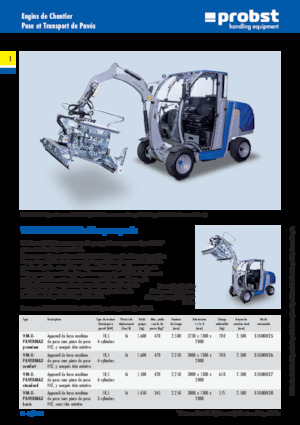 Машини за полагане на павета Probst VM-X-PAVERMAX comfort