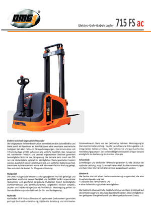 Уоки стакери OMG 715 FS ac