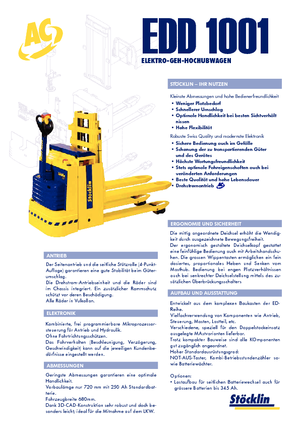 Уоки стакери Stöcklin EDD 1001 Inox