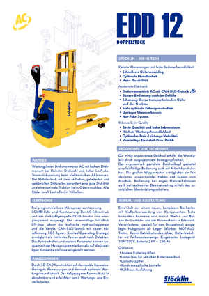 Уоки стакери Stöcklin EDD 12