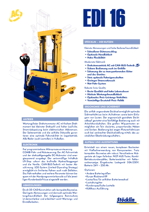 Уоки стакери Stöcklin EDI 16