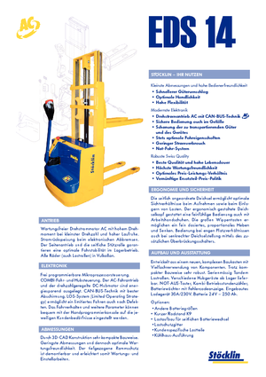 Уоки стакери Stöcklin EDS 14