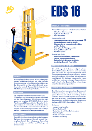 Уоки стакери Stöcklin EDS 16