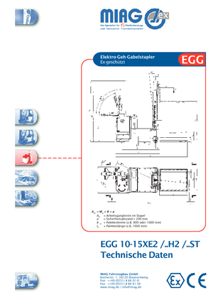 Уоки стакери Miag EGG 12 XE 2