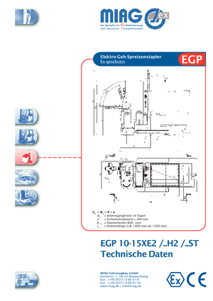 Уоки стакери Miag EGP 15 XE 2