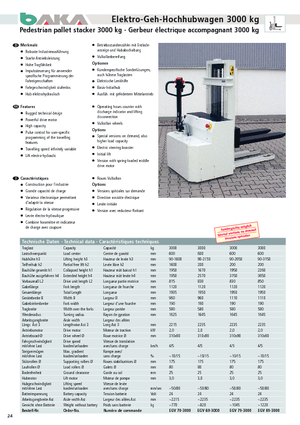 Уоки стакери Baka EGV 70-3000