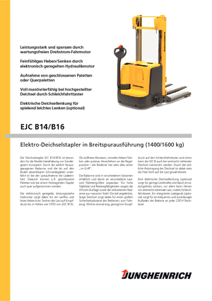 Уоки стакери Jungheinrich EJC B14