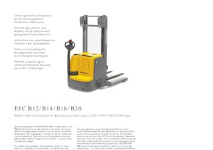 Уоки стакери Jungheinrich EJC B14