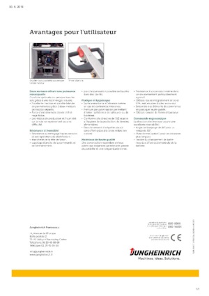 Уоки стакери Jungheinrich EJC i15