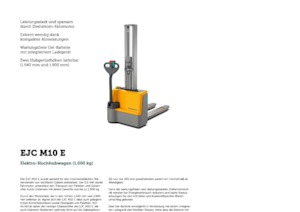 Уоки стакери Jungheinrich EJC M10 E
