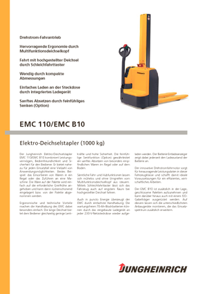 Уоки стакери Jungheinrich EMC B10