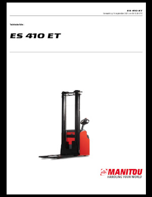 Уоки стакери Manitou ES 410 ET