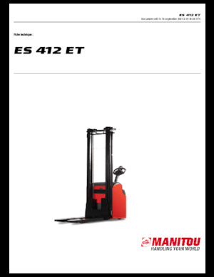 Уоки стакери Manitou ES 412 ET