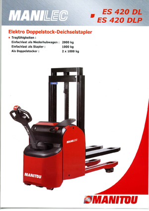 Уоки стакери Manitou ES 420 DLP