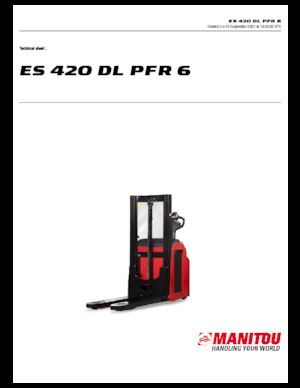 Уоки стакери Manitou ES 420 DL PFR 6
