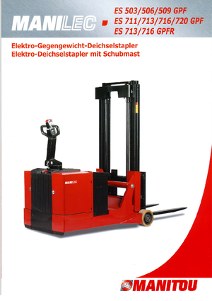 Уоки стакери Manitou ES 509 GPF