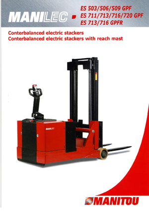 Уоки стакери Manitou ES 509 GPF