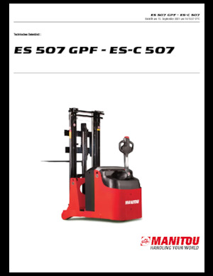 Уоки стакери Manitou ES 507 GPF