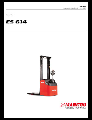Уоки стакери Manitou ES 614