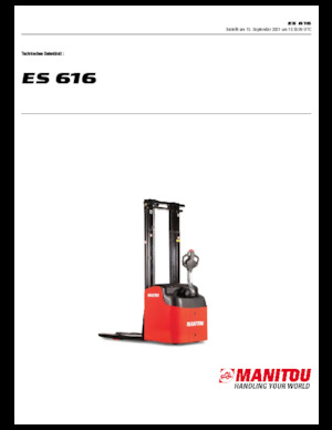 Уоки стакери Manitou ES 616