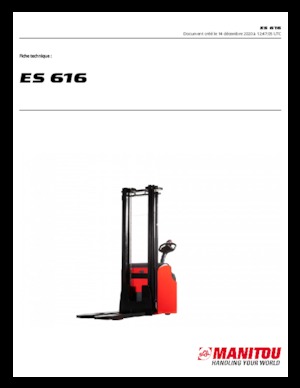 Уоки стакери Manitou ES 616