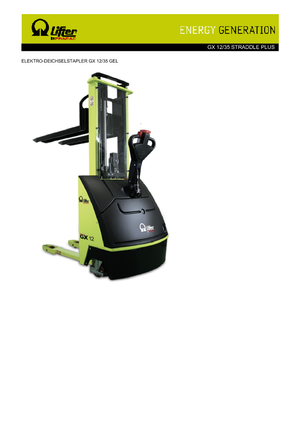 Уоки стакери PRAMAC Lifter GX 12/35 Straddle Plus