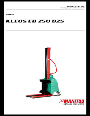 Уоки стакери Manitou Kleos EB 250 D25