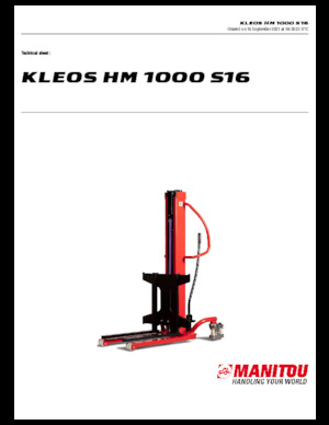 Уоки стакери Manitou Kleos HM 1000 S16