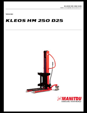 Уоки стакери Manitou Kleos HM 250 D25