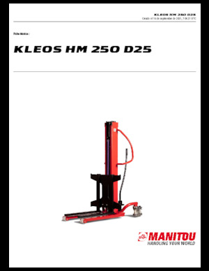 Уоки стакери Manitou Kleos HM 250 D25
