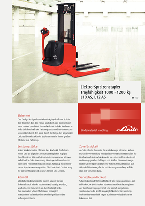 Уоки стакери Linde L10AS 1912 E