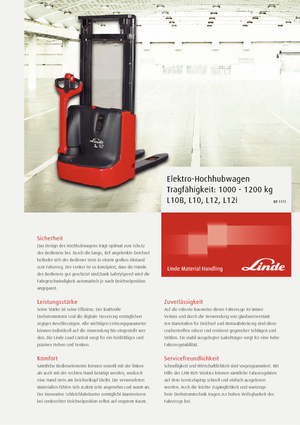 Уоки стакери Linde L 10 B