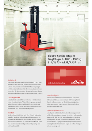 Уоки стакери Linde L14AS-AP