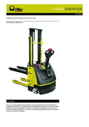 Уоки стакери PRAMAC Lifter LX 12/25