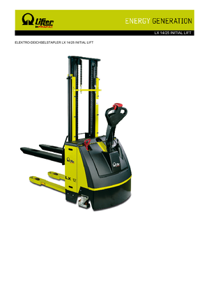 Уоки стакери PRAMAC Lifter LX 14/25 IL