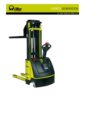 Уоки стакери PRAMAC Lifter LX 14/45 Triplex-Free Lift