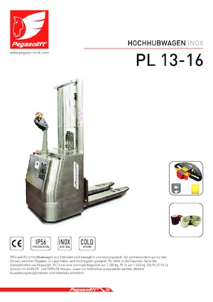 Уоки стакери Pegasolift PL 16 Inox 