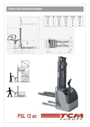 Уоки стакери TCM PSL 12 ac