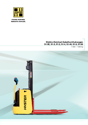 Уоки стакери Hyster S1.6IL